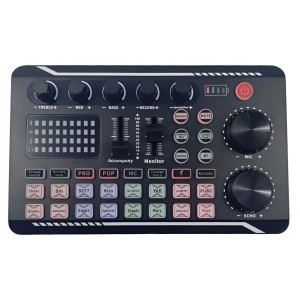 Placa Mesa Som Profissional Portátil Efeito Sonoro Interface