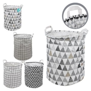 Cesto Dobrável de Roupa Brinquedo Multiuso Impermeável