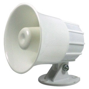 Sirene Para Alarme Branca 1 Tom 12V 15W