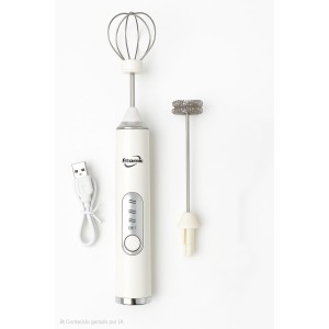 Mixer Misturador Portátil Bebidas Recarregável USB Branco