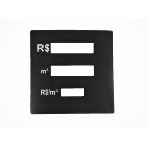 Painel Para Bomba Aspro GNV Dvelco 03 Visores Preta