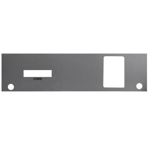 Adesivo (Mascara/Graxeta) Da Bomba Stratema Mostrador De Litros Simples Cinza