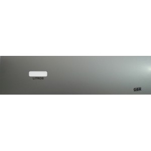 Adesivo (Mascara/Graxeta) Da Bomba Gilbarco Pro 1 Cinza 1 Visor Lado Esquerdo