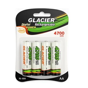 Conjunto De Pilhas AA Recarregável 4.700mAh Com 4 Unidades