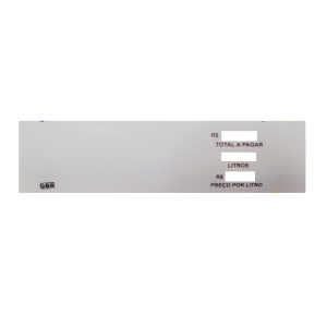 Adesivo (Mascara/Graxeta) Da Bomba Gilbarco Pro 1 Branca 3 Visores Lado Direito