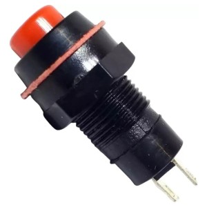 Chave Push Button ON-OFF NA Vermelha Com Trava 2T IDS-211