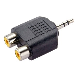 Plug Adaptador P2 Estéreo x 2 Jack Rca