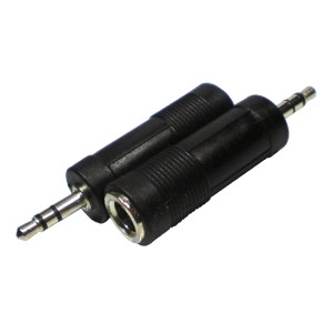 Plug Adaptador P2 Estéreo x Jack J10 Estéreo