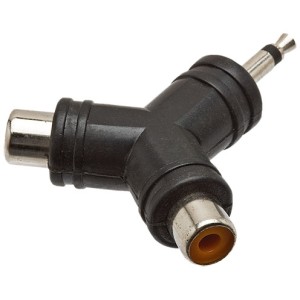 Plug Adaptador P2 Mono x 2 Jack Rca