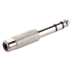 Plug Adaptador P10 Estéreo x Jack Rca Metal
