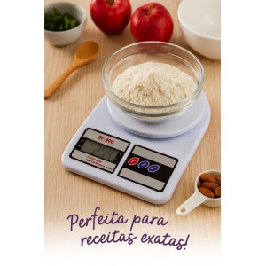 Balança de cozinha digital Pesa até 10kg branco
