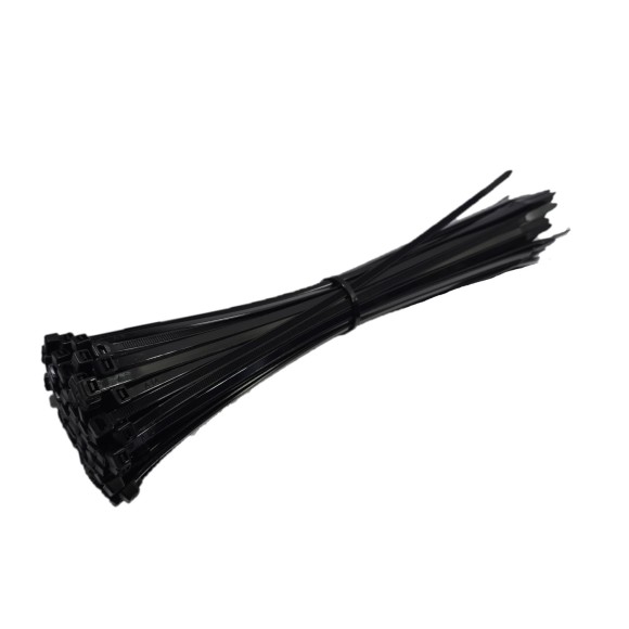 Kit C/ 100 UN Abracadeira Em Nylon 2.5x100mm Pt Enforca Gato
