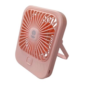 Mini Ventilador Portátil Recarregável 3 Velocidades Rosa QD