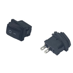 Chave Gangorra ON-OFF 2P Preta A Prova Dagua