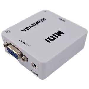 Conversor Adaptador Entrada Hdmi Para Saida Vga + P2