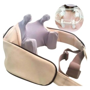 Massageador De Pescoço Inteligente Compressão Alívio De Dor Cor Bege