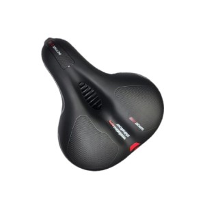 Banco Selim bicicleta 2 molas Em Gel Largo Fita Refletiva