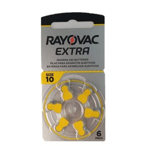 Bateria Rayovac Tamanho 10 Aparelho Auditivo  Cartela 6u
