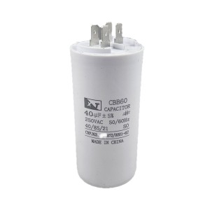 Capacitor Partida CBBF60 40uf/250 V Com Terminal