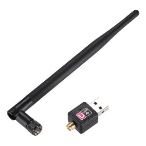 Adaptador Wifi Usb 2.0 802.11n Com Antena Sem Fio 1200 Mbps 