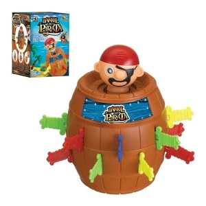 Brinquedo Jogo Barril Pula Pirata Criança Infantil Divertido